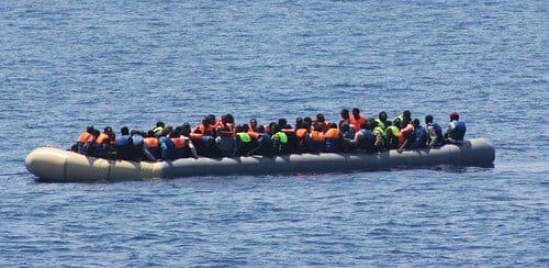 Migrants by the 100s of thousands cross the Mediterranean Sea to Europe in unseaworthy boats each year. More than 3,000 die in the attempt annually.