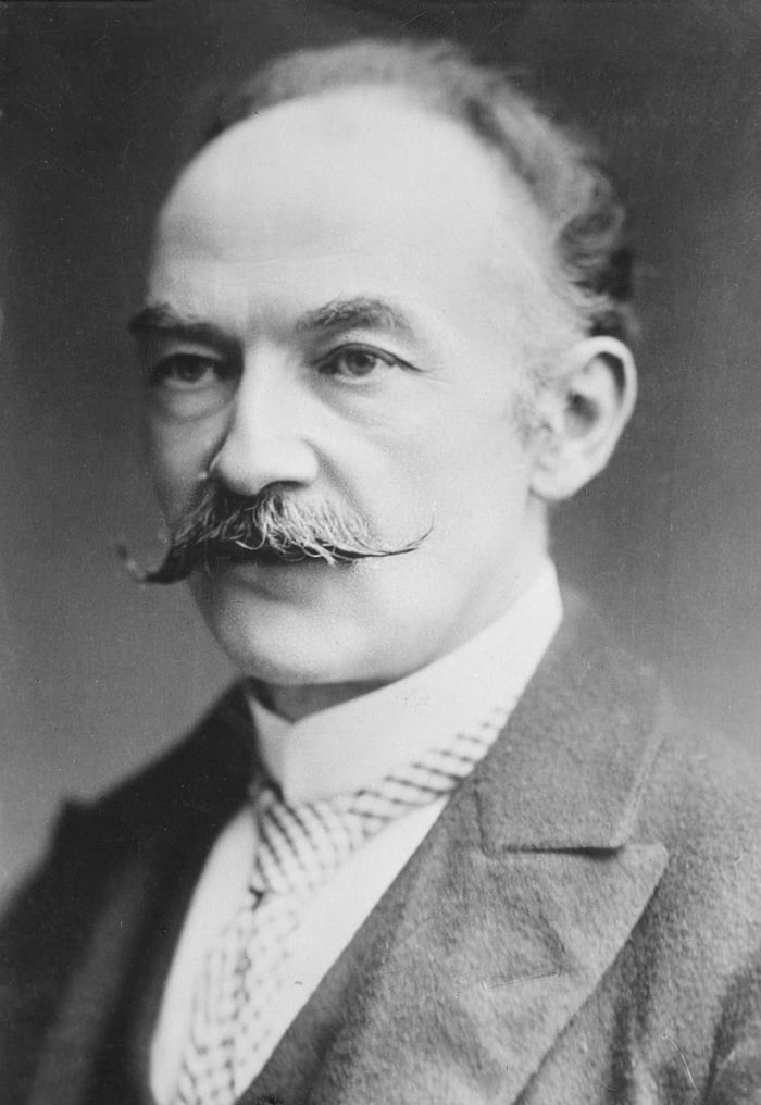 Thomas Hardy, author of Jude The Obscure, sporting a much more dapper moustache than the walrus-like lower lip bristles grown by his later reviewers.