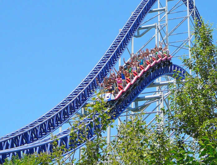 Cedar Point Amusement Park: is one of the most popular summer destinations in Ohio. Cedar Point has more than 17 world-class roller coasters, several kids' areas, and live entertainment. Photo by cryogenic666 via Flickr.