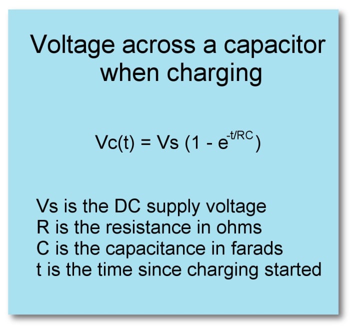 RC Circuit Formula Derivation Using Calculus - Owlcation