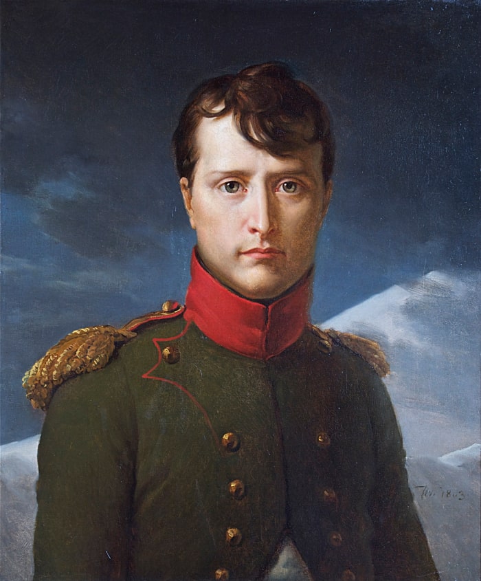 Napoleon Bonaparte as First Consul. His 1799 coup of the Directory paved the way for Franco-American reconciliation.