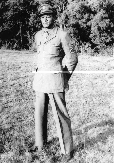 Staff Sergeant Ruben Rivers (1921 - November 19, 1944). Fifty-three years after his death, he was finally honored with the Medal of Honor.