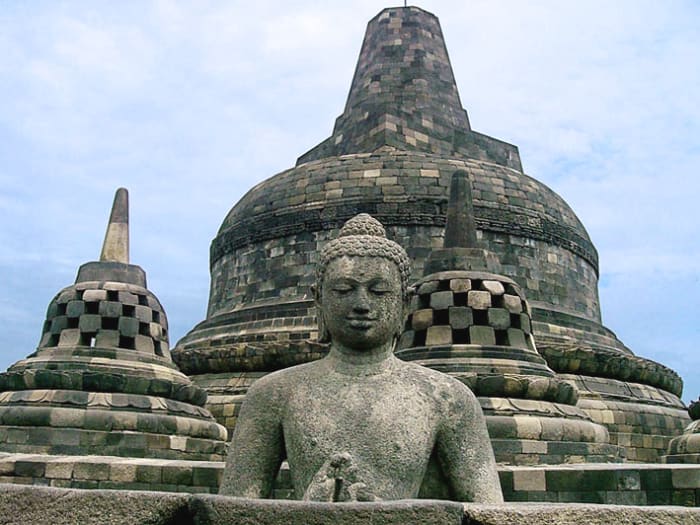 This is Stupa Borodur, traditional Indonesia. Isn't it beautiful?