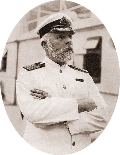 Edward Smith, the captain of Titanic. Smith was killed, along with 1,500 others, after she struck the iceberg and went down. His body has never been recovered.