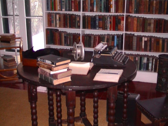 The Hemingway Home and Museum in Key West, Florida is home to his personal effects and 40-50 polydactyl cats.