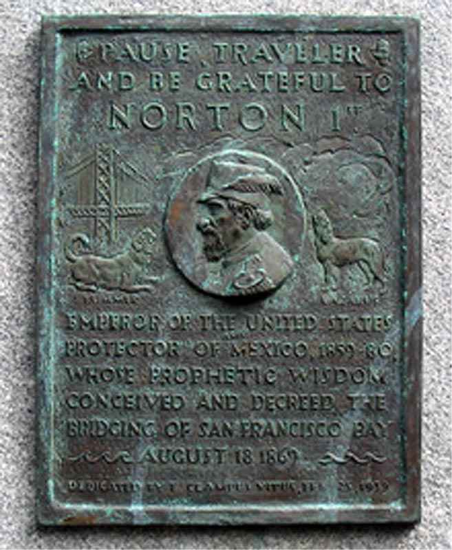 A plaque honoring his contribution to the concept of the Bay Bridge is mounted at the Trans-Bay Terminal in San Francisco