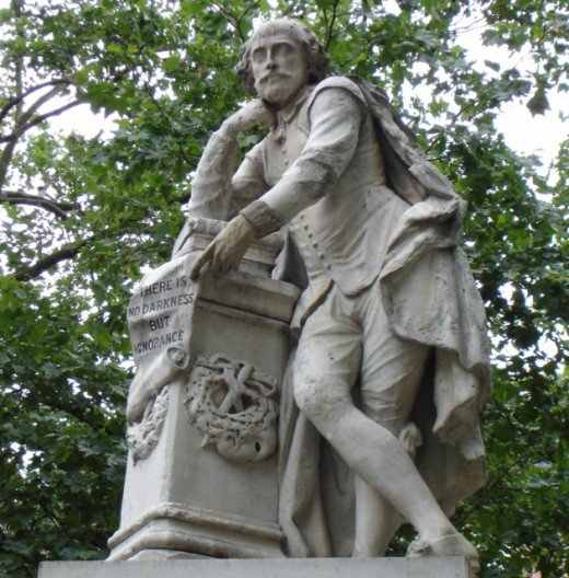 William Shakespeare and his wife and family lived in a prestigious estate they called "The New Place" in the town of Stratford.