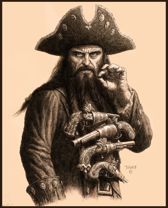 Captain Blackbeard , whose sketch bears a curious resemblance to Al Swearengen from Deadwood. ( Both characters were played by Ian McShane ;-)