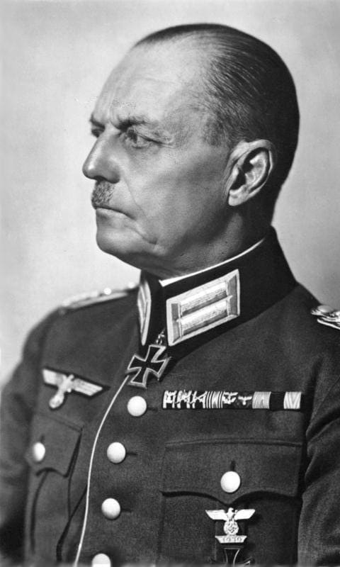 Field Marshal Gerd von Rundstedt commanded Army Group A during the Battle of France 1940.