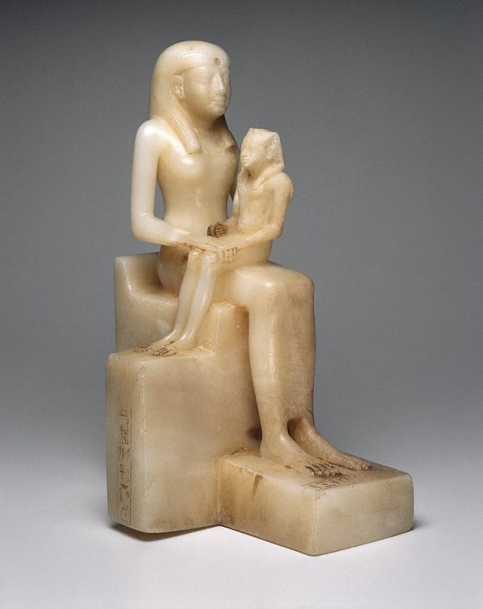 Queen Ankhnes-meryre II and her Son, Pepy II