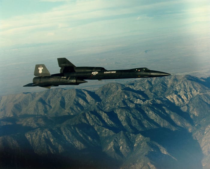The YF-12, which bears a striking resemblance to the SR-71, was designed to intercept other aircraft at high speeds.