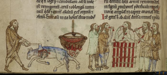 Early records of a medieval Irish king's bearded wife exist in the Topographia Hibernica.