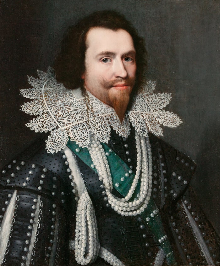 Painted shortly before his death, Michiel J. van Miereveld's pearl-studded portrait of the Duke, 1625
