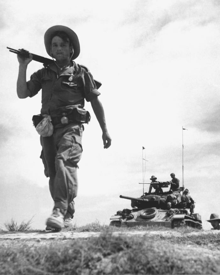 Obviously given what happened during the First Indochina War where popular anti-French revolts ultimately drove the French out of Vietnam, the French were not successful with their propaganda....