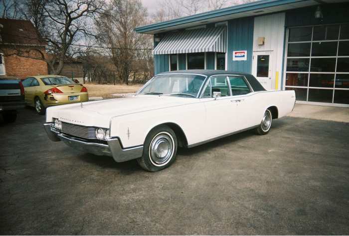 The 1968 Lincoln Continental owned initially by Mrs. Crensahw was used by Dr. King. The photo shows the vehicle sitting at Al's Auto Body Experts after restoration at the shop.