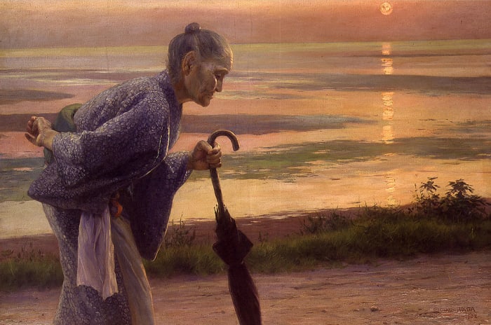Maurya becomes the archetypal figure of the lonely mother, waiting by the sea of life, representing loss, grief and a realization that death is an integral part of life.