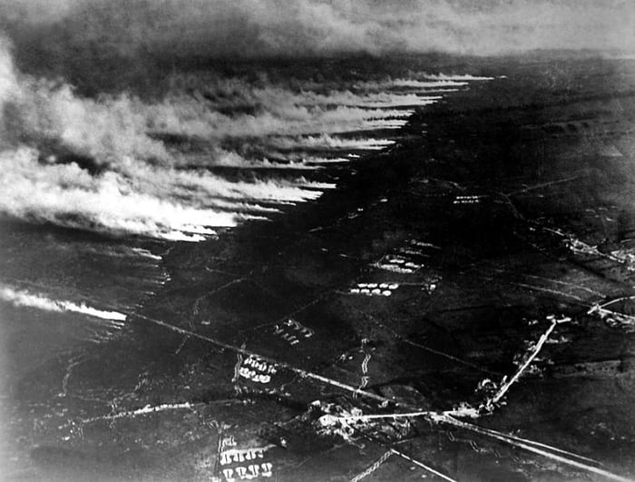 After a poison gas attack the smell would linger for days, adding to the many pungent aroma's in the trenches.