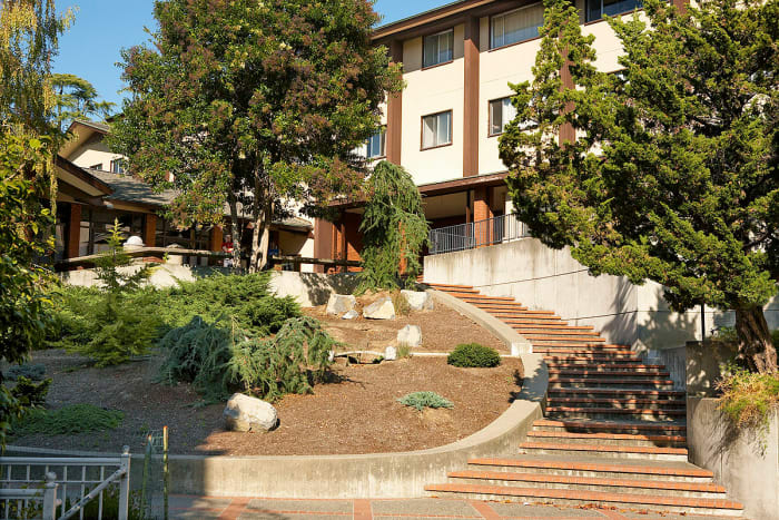 A residence hall at the Dominican University of California