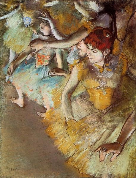 Ballet Dancers on the Stage by Edgar Degas, 1883. This picture is in the Dallas Museum of Arts. Image courtesy of Wiki Commons