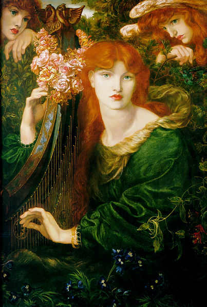 La Ghirlandata by Dante Gabriel Rossetti, 1871-74, Guildhall Art Gallery. Image courtesy of Wiki Commons