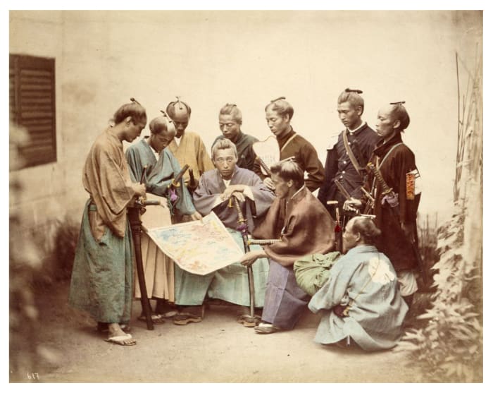 The bushido code of the samurai made integration into Japan's rapidly modernizing society a difficult task.