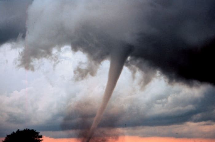 An occluded mesocyclone tornado in Anadarko, Oklahoma - May 3rd, 1999