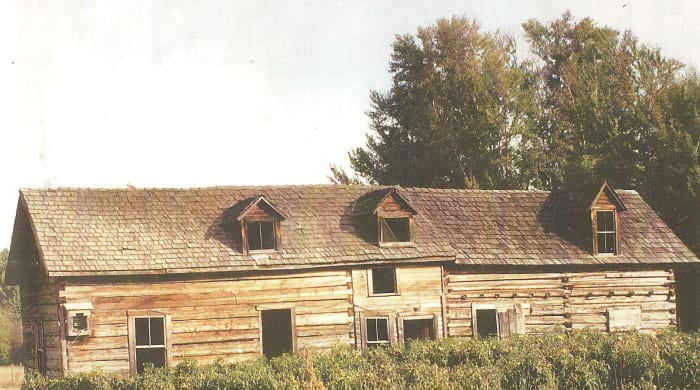 The Bunkhouse, as it is now called continued seeing additions...as the family grew so did this structure...built three years after Rosa arrived in Canada, circa 1890. Rob, a great-great-great grandson uses the building for storage at present.