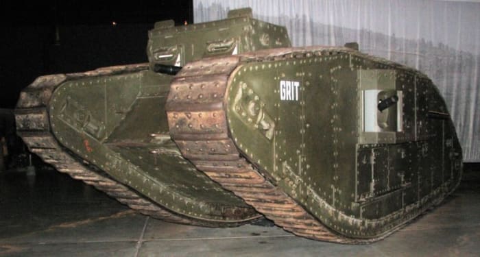 WW1: Mark IV Female Tank in Anzac Hall, Australian War Memorial, Canberra.