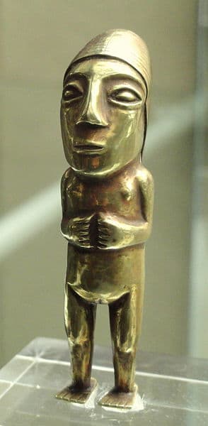 This artifact is from the nearby Inca Empire. Some would say that the European thirst for gold was legendary.
