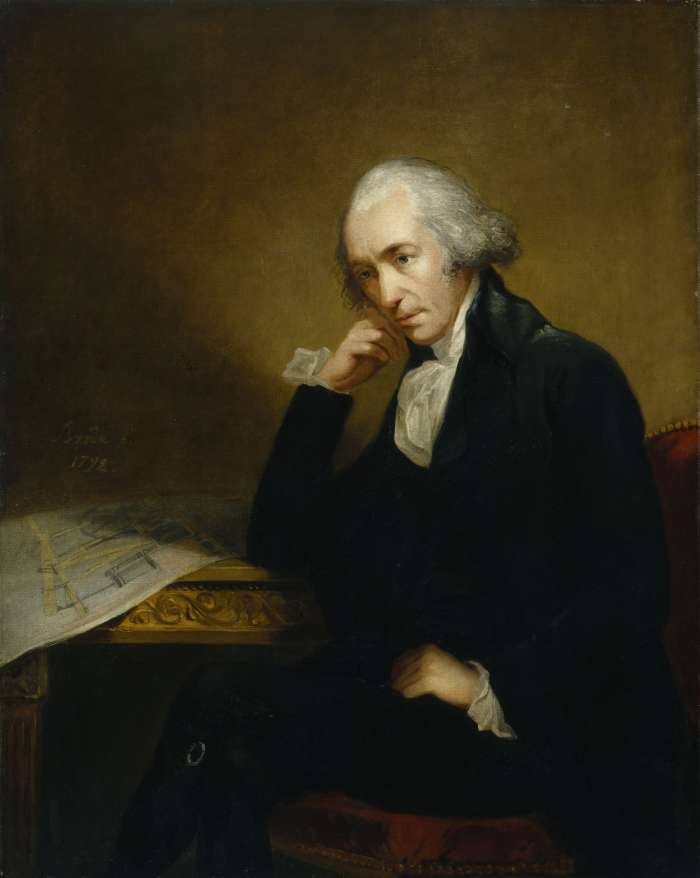 The Scottish inventor, James Watt, who dramatically improved steam powered engines. Through redesigning the engines of his time, he found that he could avoid much of the energy waste, and greatly improve their power and efficiency.