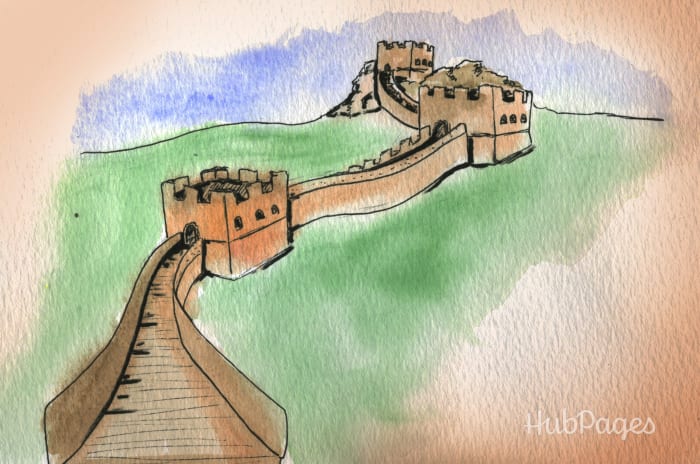 One of Qin Shihuang's achievements was building the Great Wall of China, now considered one of the Seven Wonders of the World.