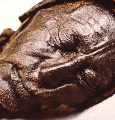 This peaceful face of a careworn old man was so well preserved, it was thought to be of a recent murder victim.