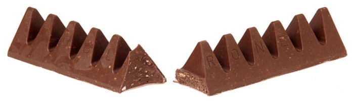 The distinctive shape of the Swiss chocolate bar Toblerone resembles Switzerland's dragonteeth anti-tank obstacles.