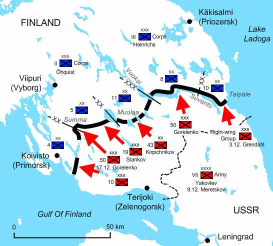 WW2: The Mannerheim Line from the Gulf of Finland to Lake Ladoga. Built 1920-24, 1932-39; Construction materials: Wood, Boulders, Concrete, steel, natural features