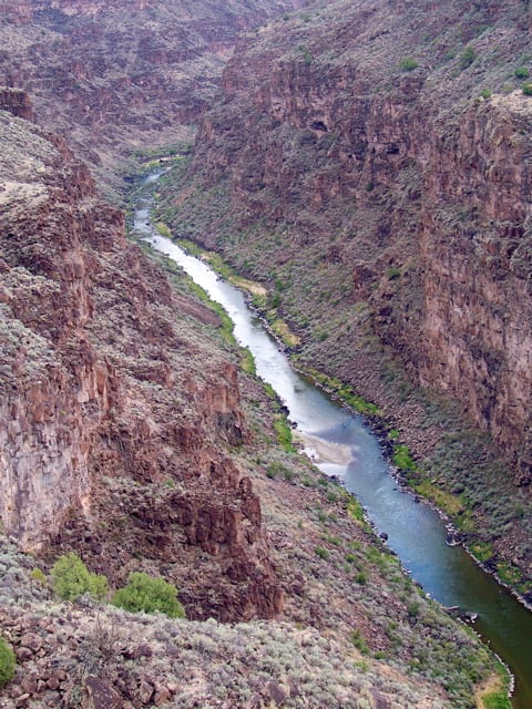 Rio Grande Canyon in New Mexico - a gorgeous river still plagued by water rights lawsuits.