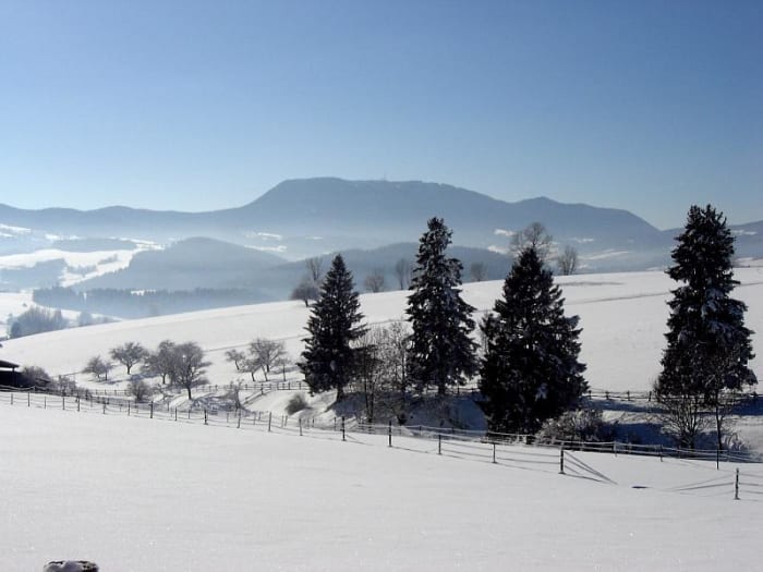 Snow is water in one of its solid forms. Snow will melt to liquid, then evaporate to vapor as it heats up.