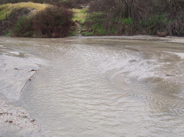 The streams follow the lay of the land, heading downhill toward the ocean. As they meet up with other streams, they eventually become a river.