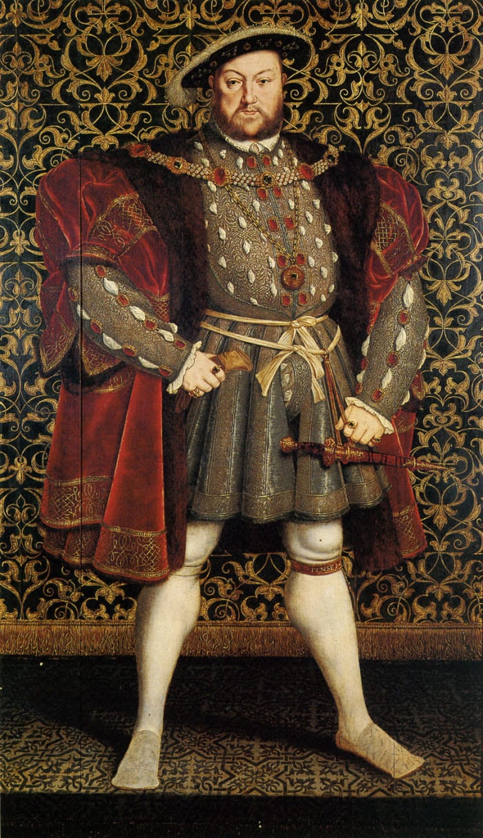 Henry VIII. Chatsworth House. Henry VIII was the son and successor of Henry VII. He ruled from 1509 to 1547.