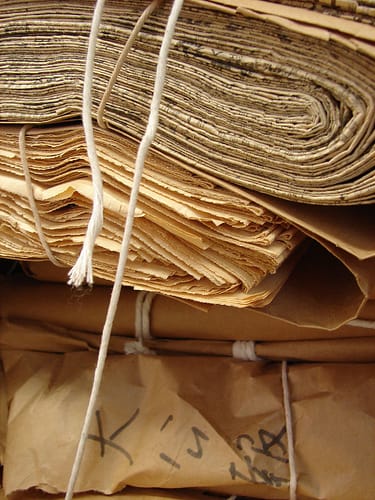 The first real paper was made in China from textile rags. The earliest known paper comes from the 2nd Century AD.