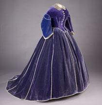 Dress made for Mrs. Lincoln by Elizabeth Keckley. Dress is part of the Smithsonian's First Ladies Collection