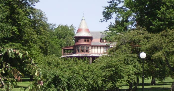 Historic Sonnenberg Mansion and Gardens in Canandaigua, NY. Located a few blocks east of the Garlock House.