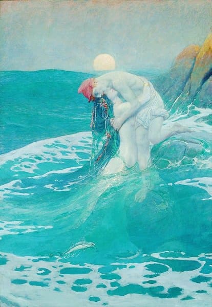 Young female Finfolk are Mermaids in Orkney folklore. However, if they fail to land a human husband, they will grow into hideous hags.