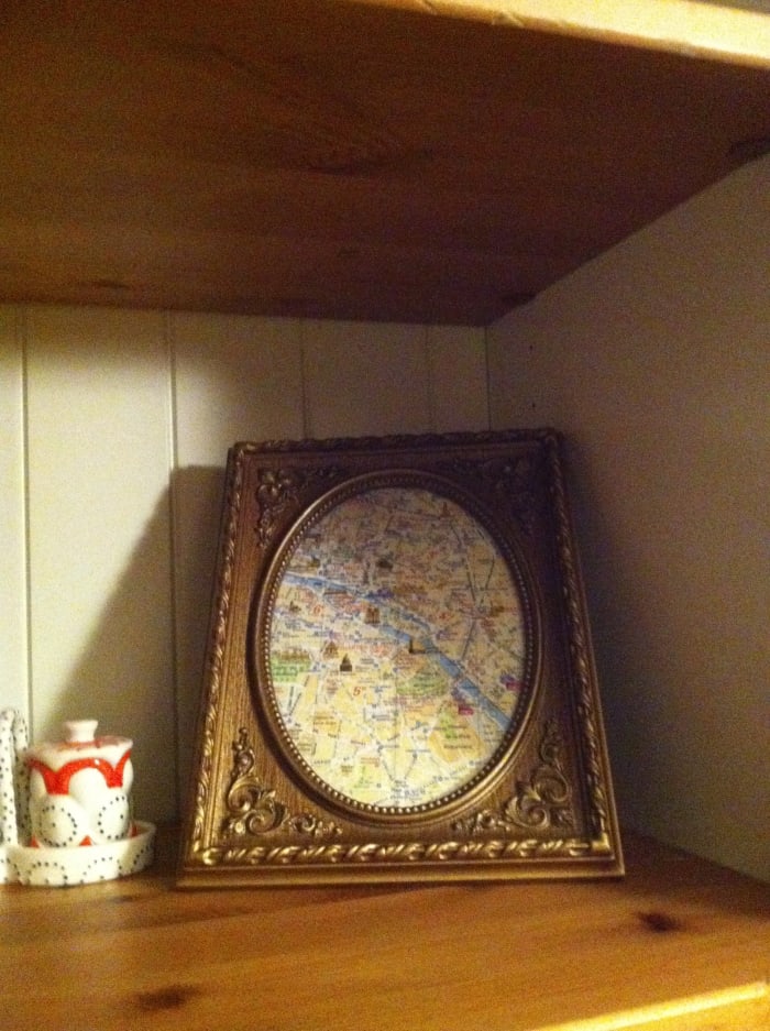 I couldn't part with the map I used in Paris, so I cropped and framed it, positioning my hostel at the center. A piece of junk has turned into my greatest treasure.