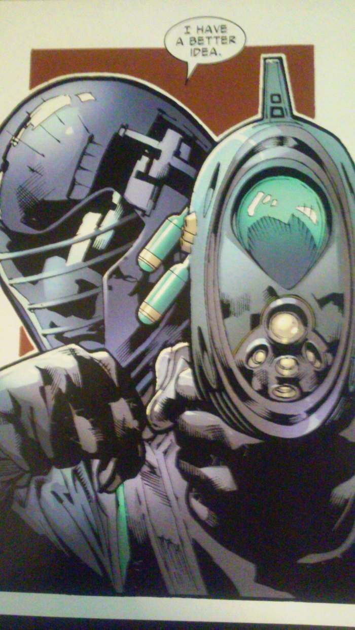 "Yeah, I have a better idea...it's called 'using my powers for something cooler than being a pseudo-transformer.'"