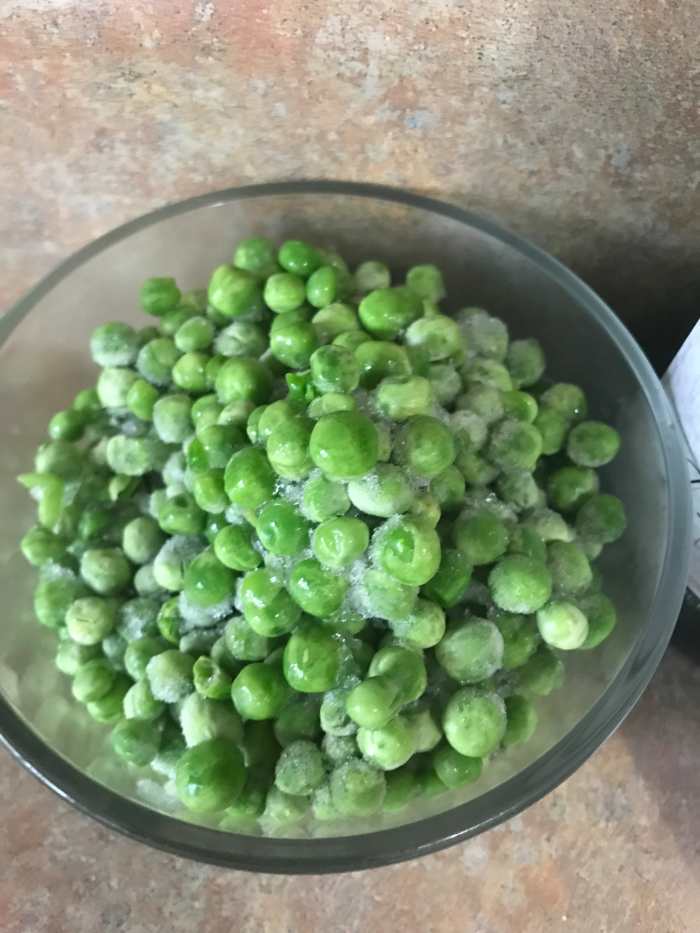 I love frozen peas. They're picked and frozen so fast they retain tons of nutrients and flavor, and they're so convenient to keep in the freezer to add to casseroles. You usually don't even have to defrost them,