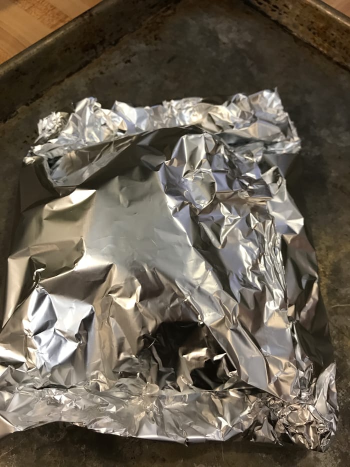 For a medium or regular sized chicken breast, like the ones in these pictures, 30 minutes is all it takes for the chicken to be cooked to perfection. For larger pieces, go to 45 minutes.
