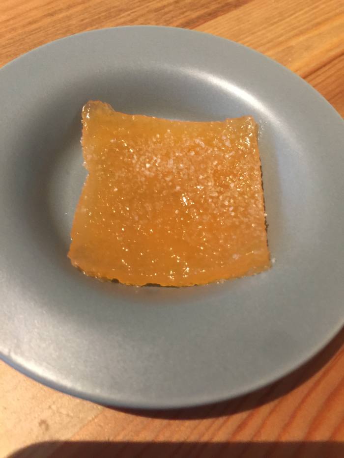 The finished product. It looks like a really big piece but that is only because it's on a really small plate.......