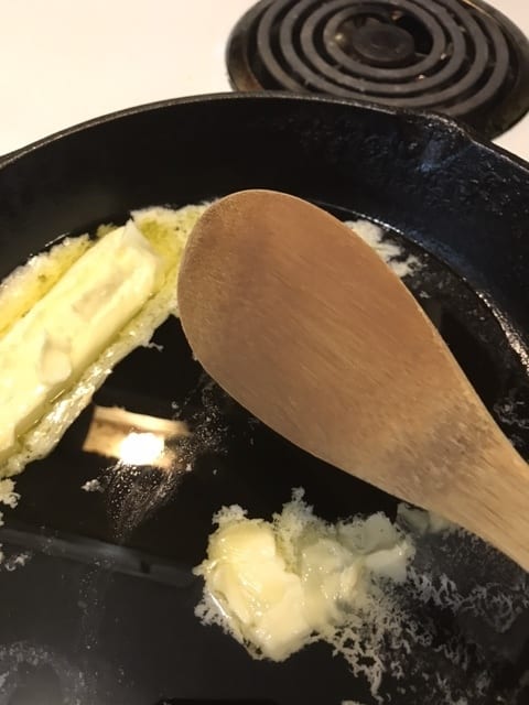 All you need for roux is a good skillet (I like cast iron) and a wooden spoon. That and some patience will yield perfect results!