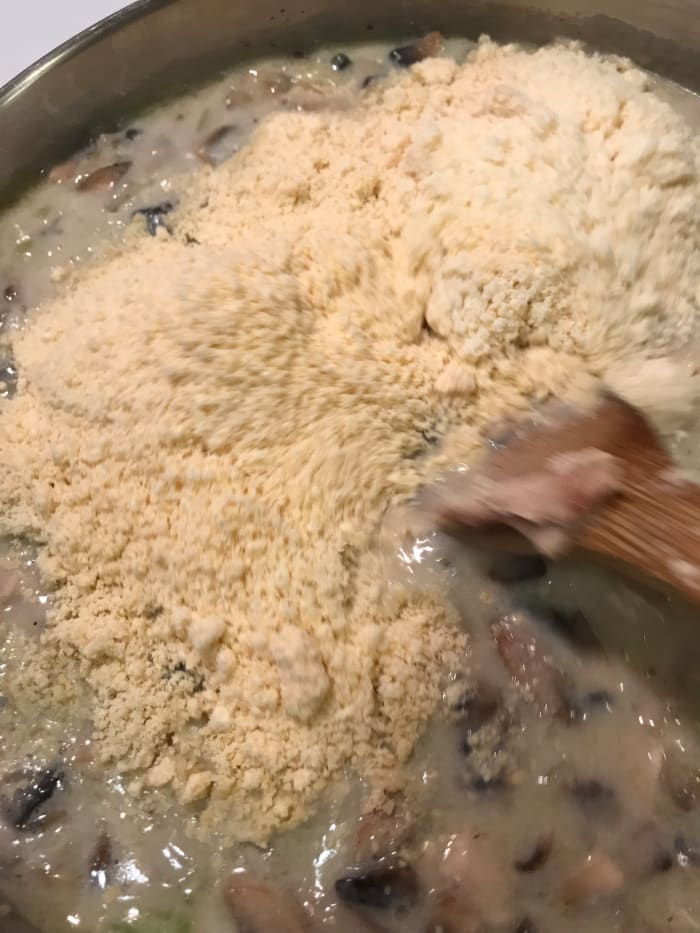 If you wish, you can use high quality Parmesan cheese for this recipe, but even the less expensive stuff from the grocery is delicious, Just make sure whatever you purchase is 100% cheese.