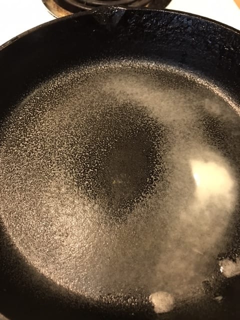 French Toast tends to stick, so a good non-stick skillet or properly seasoned cast iron skillet is key. Use cooking spray or butter for even better results.